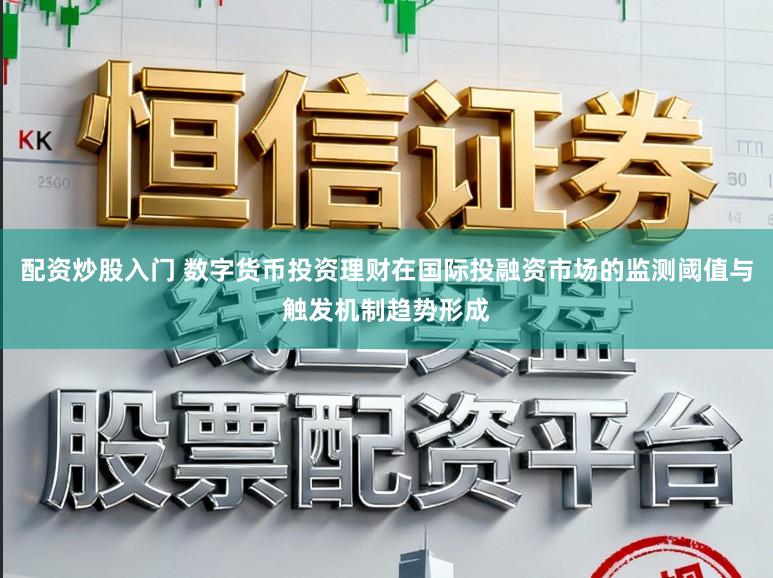 配资炒股入门 数字货币投资理财在国际投融资市场的监测阈值与触发机制趋势形成