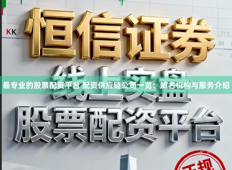 最专业的股票配资平台 配资供应链公司一览：知名机构与服务介绍